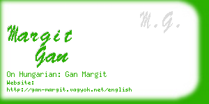 margit gan business card